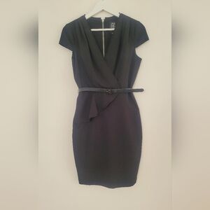 Elegant Black Wrap Dress